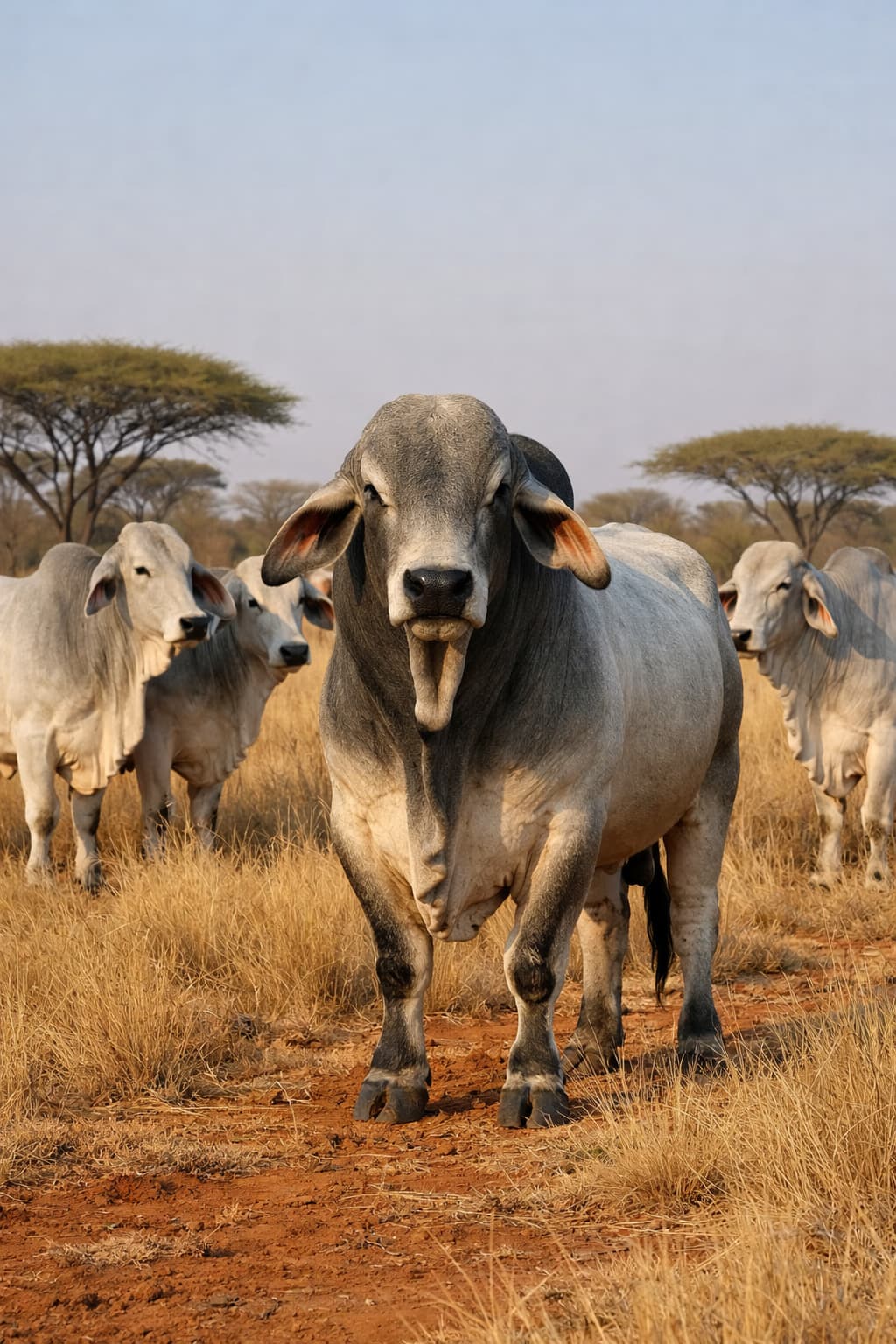 Brahman cattle on a South African farm