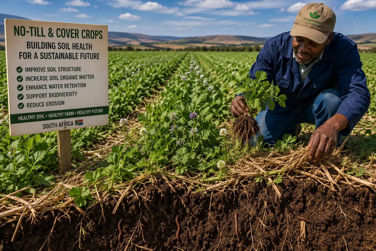 Cover crops and no-till soil health South Africa