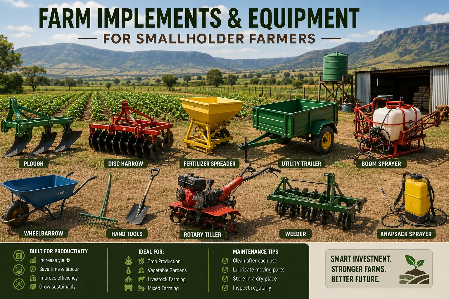 Smallholder farm tools and implements South Africa