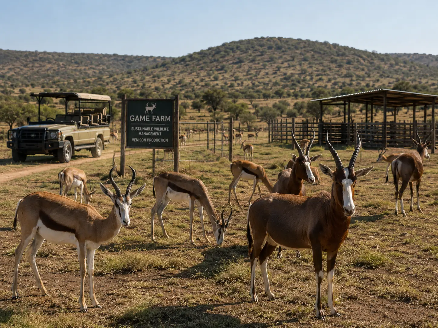 Venison game meat production South Africa blesbok springbok