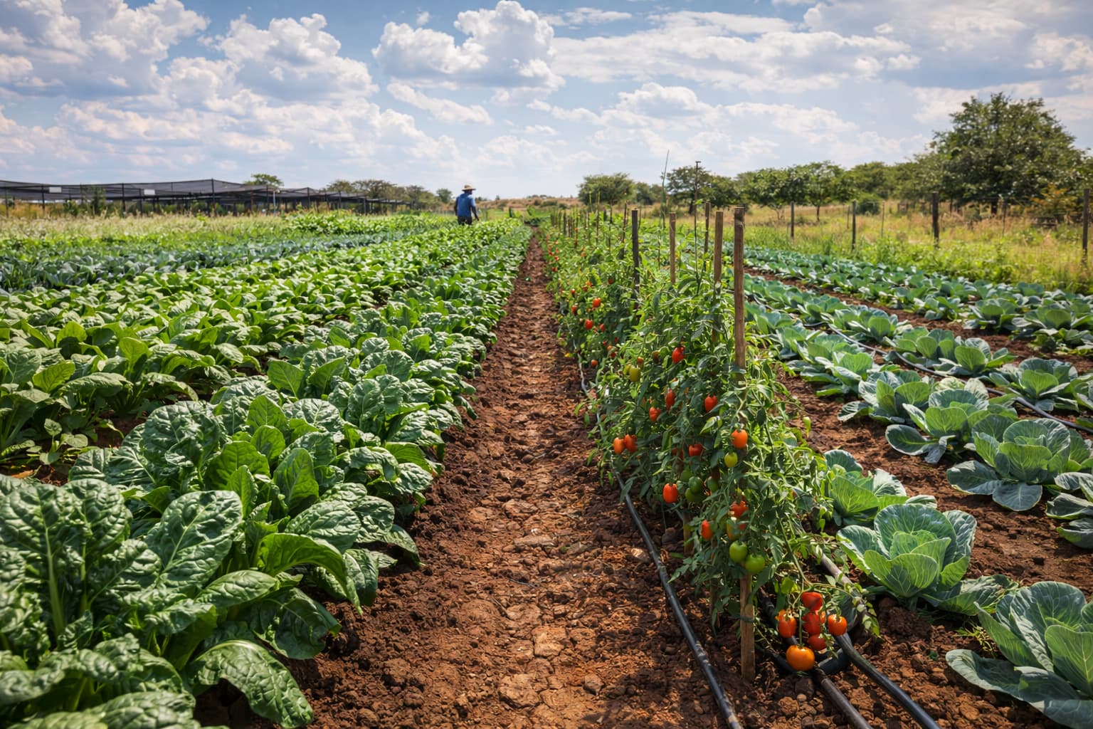 Vegetable farming in South Africa